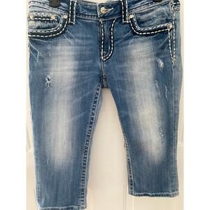 Miss Me Cropped Jeans Size 29 Distressed